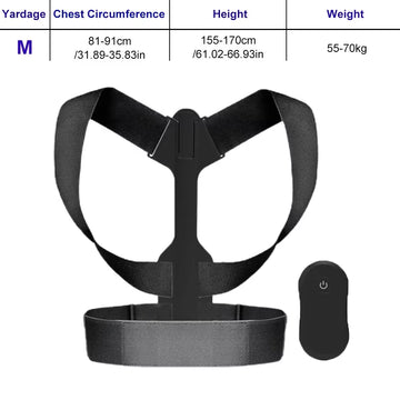 Smart Posture Corrector Adjustable Back Support Spine Belt Medical Vibration Reminder Brace LCD Body Reshape Men Women Child USB