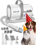 %A Dog Hair Vacuum & Dog Grooming Kit, Pet Grooming Vacuum with Pet Clipper Nail Grinder, 1.5L Dust Cup Dog Brush Vacuum