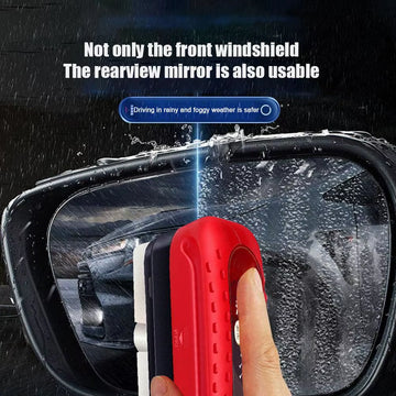 120ml Car Glass Cleaner with Sponge Brush – Effectively removes oil film, dirt, and stains from windshields and glass surfaces for crystal-clear visibility.