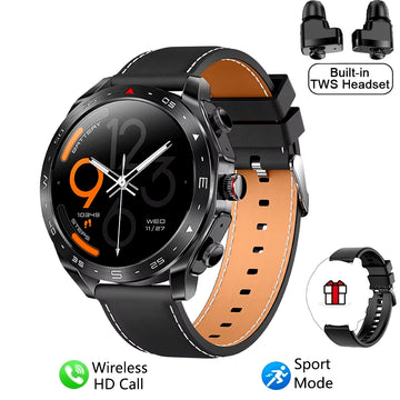 2024 New Smart Watch TWS 2-In-1 Bluetooth Earphones AI Voice SIRI Wake up Motion Trajectory Tracker Men'S and Women'S Smartwatch