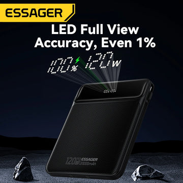 100W Power Bank 20000Mah Capacity PD Fast Charging Battery Charger Powerbank for Laptops Macbook Iphone Samsung Xiaomi