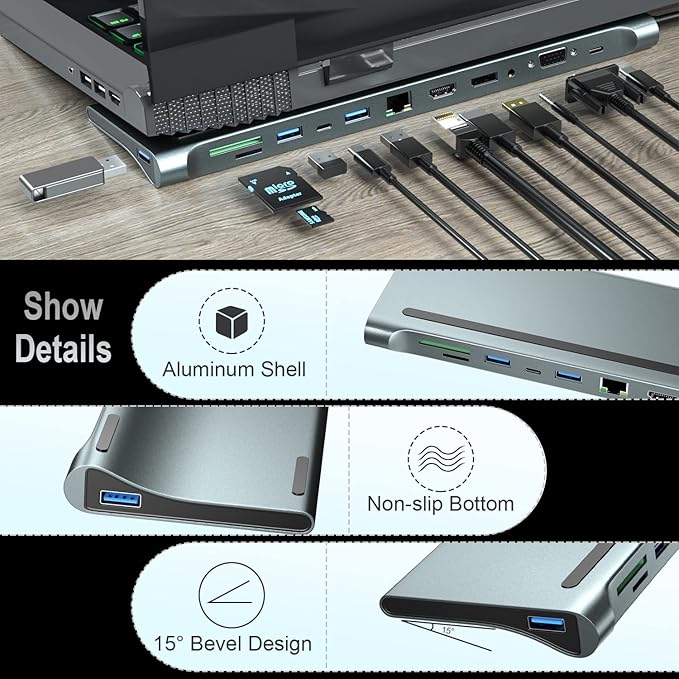 USB-C hub with 4K HDMI and Ethernet port