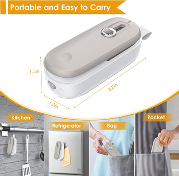 Machine for Plastic Bags Food Storage Snacks (Batteries Included)