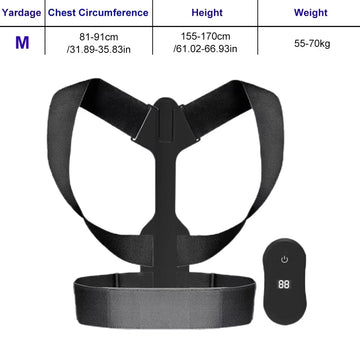 Smart Posture Corrector Adjustable Back Support Spine Belt Medical Vibration Reminder Brace LCD Body Reshape Men Women Child USB